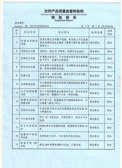 产品检验报告